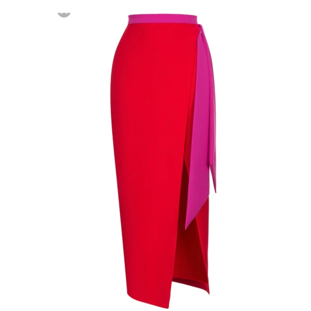 Colorblock Midi Skirt